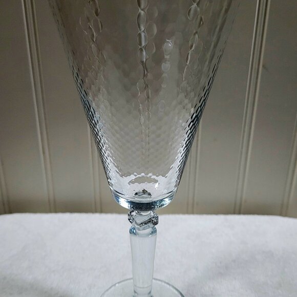 Vintage 8pc Honeycomb Stemware Glass Set by Pier 1 - Picture 2 of 4